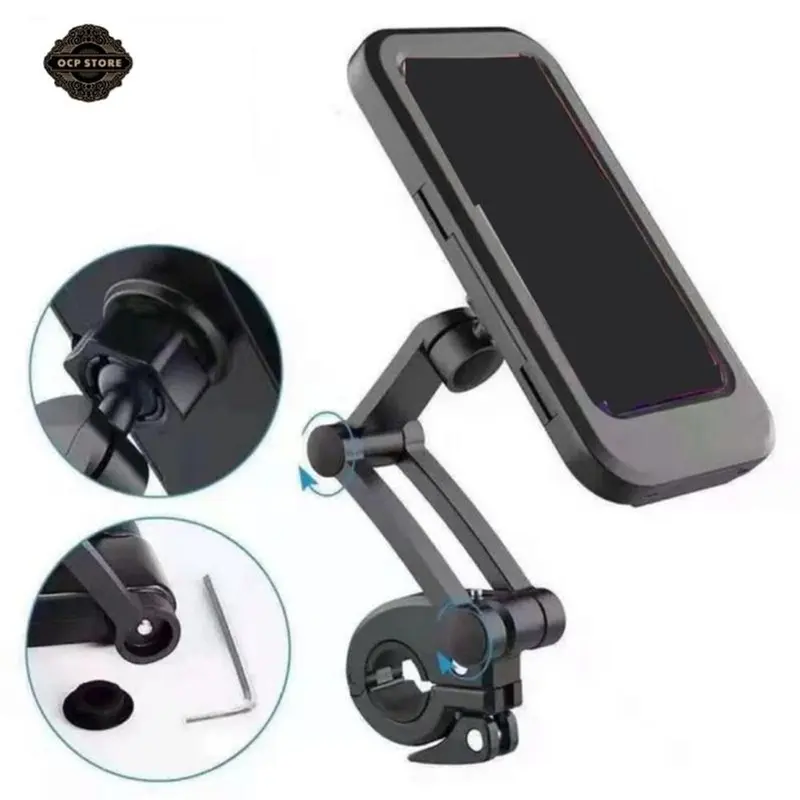 Giá Đỡ điện thȯại chống nước gắn Xe Máy, Xe Đạp xoay 360 Chống Cướp Cực Chắc Chắn Phụ Kiện Giá Đỡ điện thȯại 4