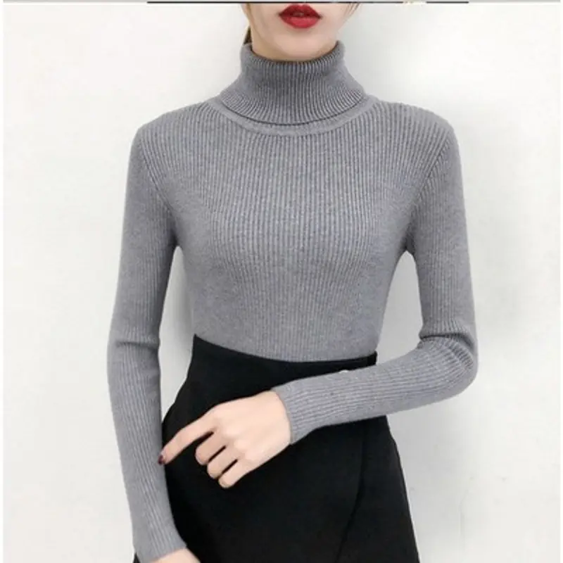 SH378 Áo Len Kem  Cao Cấp Nữ Áo Len Giữ  Top Nhiệt Tăm 3 Phân Mềm Mịn Ấm Thu Đông Dáng Ôm Body Cổ 3 Phân Women Voi 6