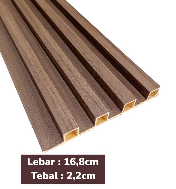 PROMO BELI 10BTG GRATIS LEM SEALANT l WALLPANEL 3D WPC FLUTED WOOD PANEL PANJANG 2.9M 8