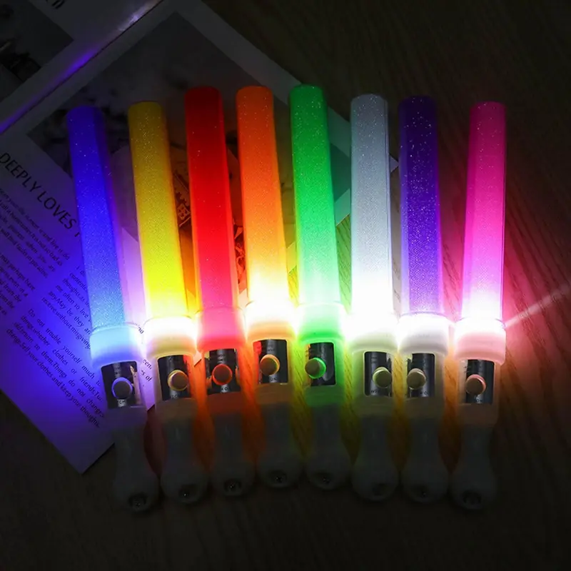 Gậy Đèn Led Nhấp Nháy Nhiều Màu Sắc, 3 Chế Độ, Phát Sáng Trong Bóng Tối, Đồ Dùng Tiệc Tùng 1