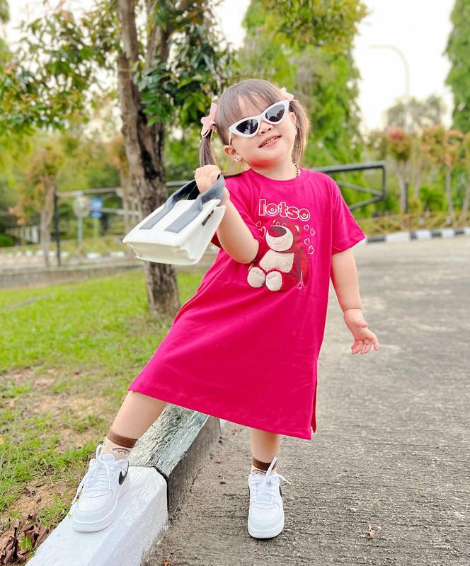 DRESS ANAK PEREMPUAN LUCU NFK KIDS 1-12th Combed Cotton 0