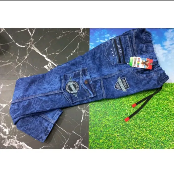 celana jeans panjang anak anak usia 13-15th terbaru trendy 0