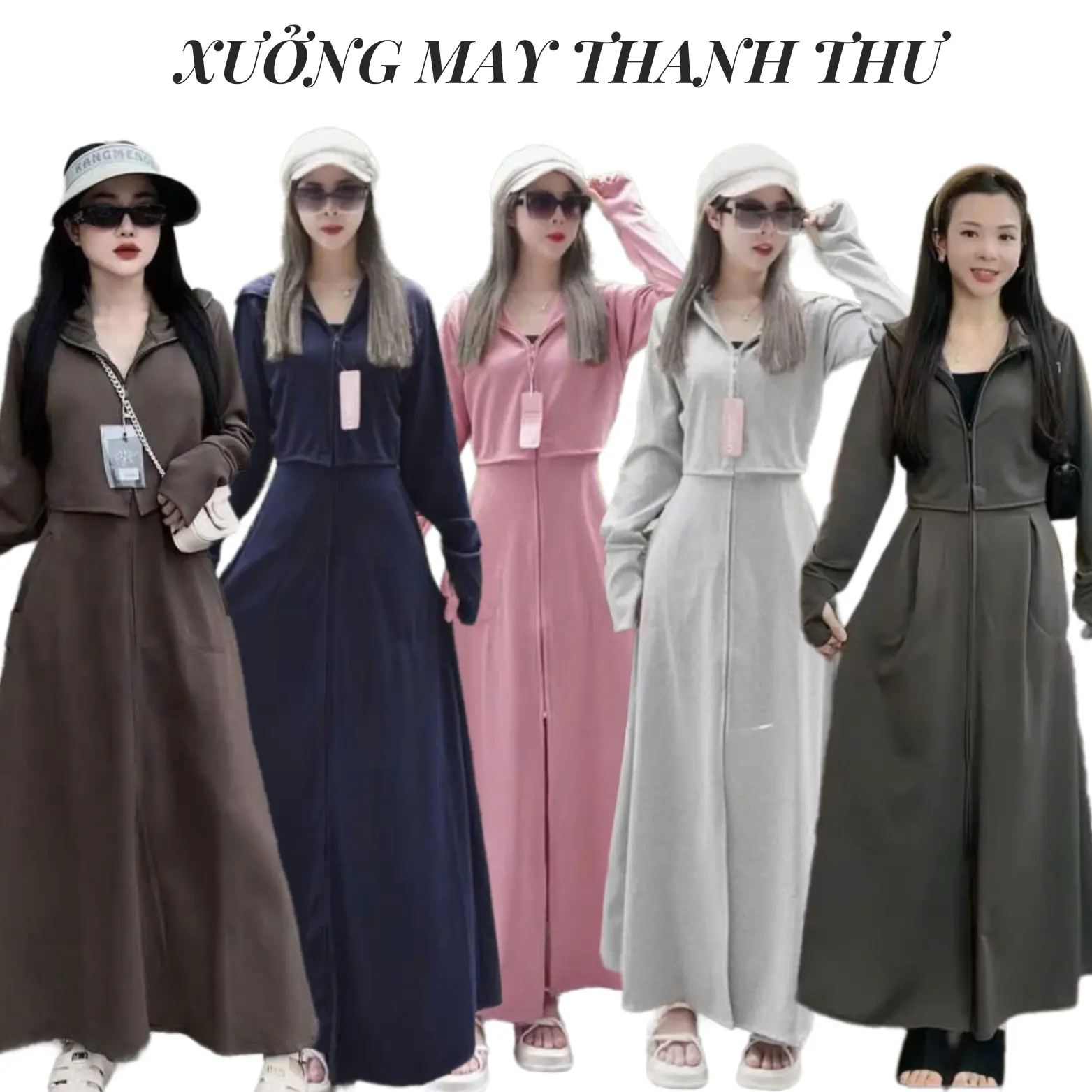 (TẶNG KÍNH) Áo Dài Chống Nắng Toàn Thân  From Dài Rộng  UPT50+ Chống TiaUV Chất Liệu Vải Co Giãn Thoáng Mát Thấm Hút nữ