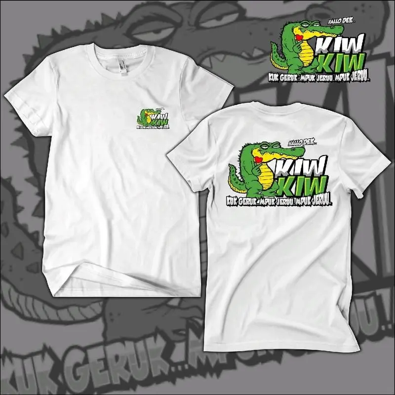 Kaos Halo dek kiw kiw buaya - kaos Distro premium buaya empuk jeru - Atasan Cotton DEWASA PRIA WANITA Kaos kasual kantor model ceruk tanpa tabrakan