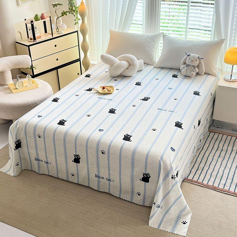 Product Introduction of Ga Trải Giường Bông Đã Giặt, Phong Cách Instagram, Một Mảnh, Phong Cách Công Chúa, Chăn Đơn Cho Trẻ Em, Chăn Đơn Cho Sinh Viên Ký Túc Xá, Vỏ Gối Phòng Ngủ Đôi, Bán Chạy, [Nhà Cửa Hàng] 5