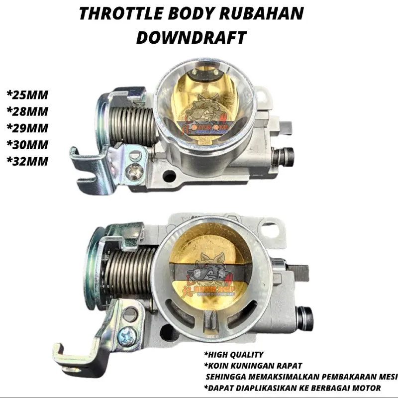 Tuas Gas Racing Throtle Throttle Body TB Racing 25 26 28 29 30 32 Supra 125 Fi Blade Fi Revo Fi Beat Fi Vario 110 125 150 FI VERZA Megapro Scoopy Dll Baut 2