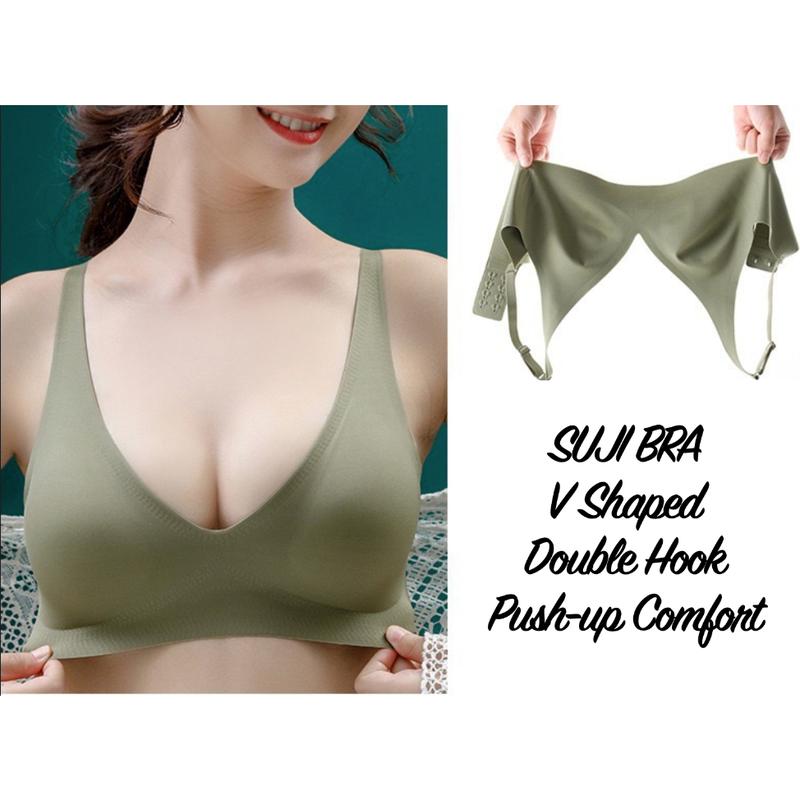 Suji Bra Japanese SUJI Bra Pushup Seamless Bra Light Weight Bra Straps Spring Comfort 3