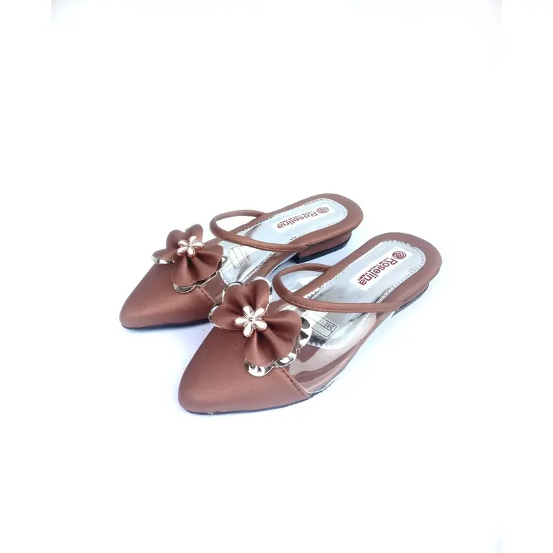 Sandal Anak Perempuan Balet Pita Bunga Selop Sepatu 4