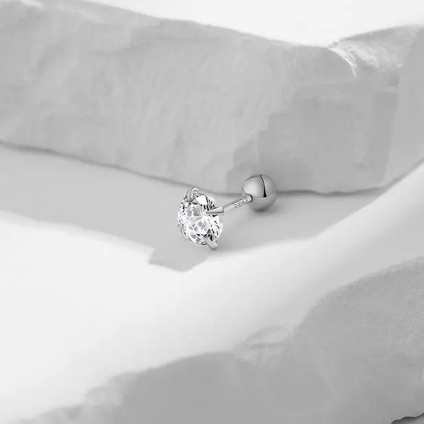 [Mua là mê, chê thì hoàn về] Bông Tai Nam Nữ Đính Đá Dạng Xỏ Nhiều Màu Phụ Kiện Trang Sức Bạc 925 Cao Cấp Tavi Studio Bông Tai 3