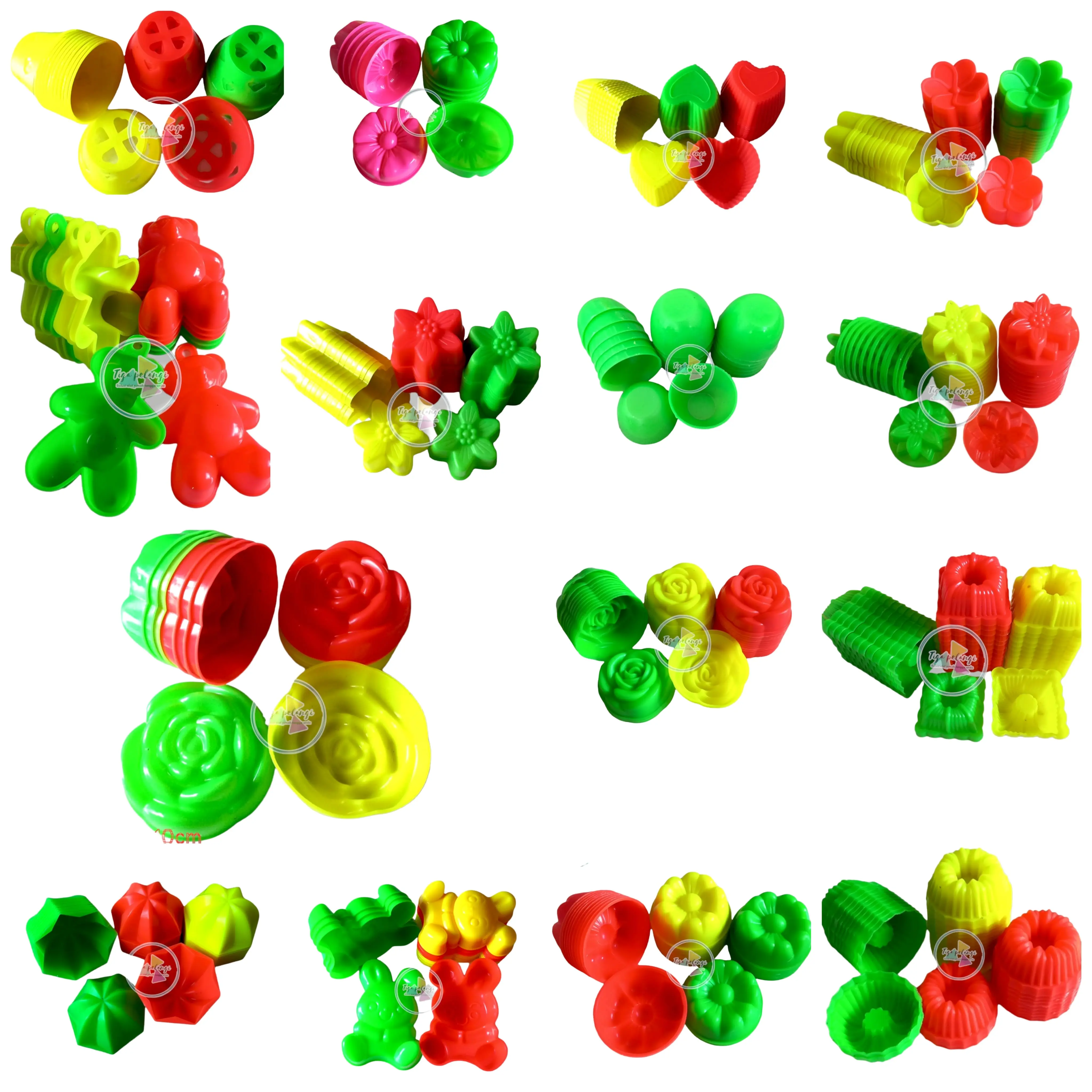Cetakan agar jelly putu ayu puding kue talam mawar melati twister tulip teratai jasmin bolu kukus  bulat  plastik Kitchenware