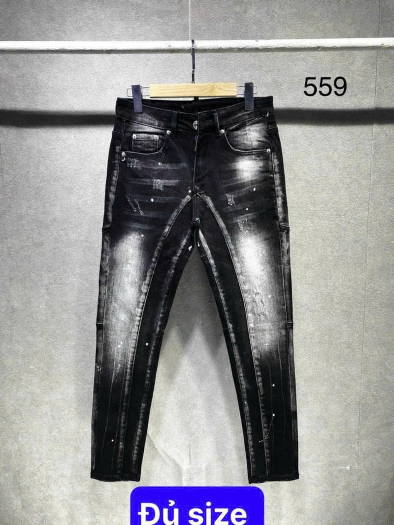 Product Introduction of Quầ jean đen nam cao cấp chất liệu jean bò co giãn nhẹ như hình chuẩn from dáng đủ size có nhiều mẫu mới dành cho nam ( HÌNH THẬT TỰ CHỤP) 2
