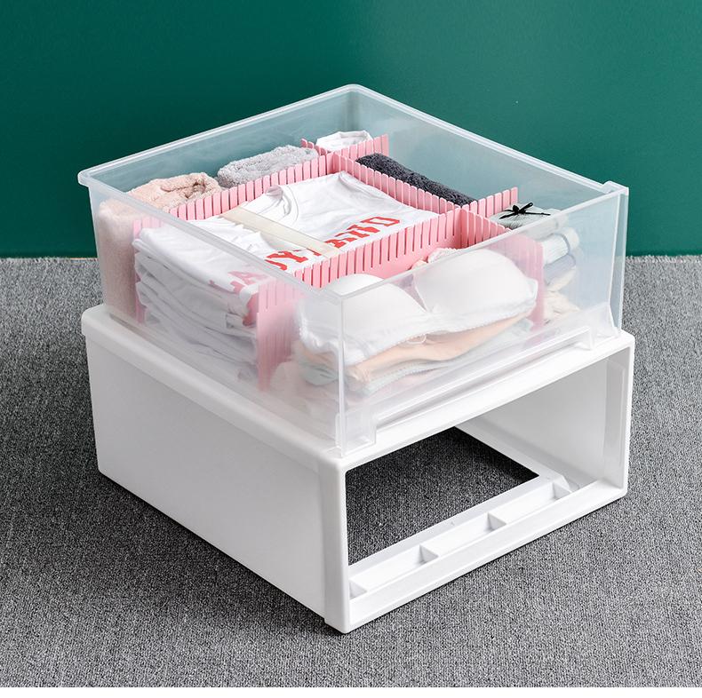 Product Introduction of Thickened Drawer Style Wardrobe Storage Box Plastic Storage Cabinet Clothes Storage Box Toy Underwear Storage Box Shoe Box Kitchen Organiser Bath Lightweight 24