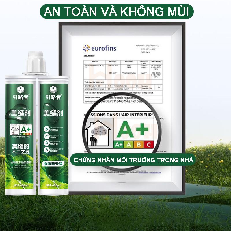 Keo chà ron 2 thành phần, keo chít mạch gạch chống thấm,nấm mốc,bám bẩn 400ml epoxy 2