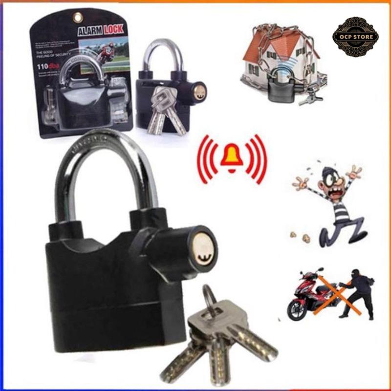 Ổ Khoá Chống Trộm Có Còi Báo Động Cao Cấp - Khoá Chống Chộm Có Chuông Báo Động Tiện Lợi