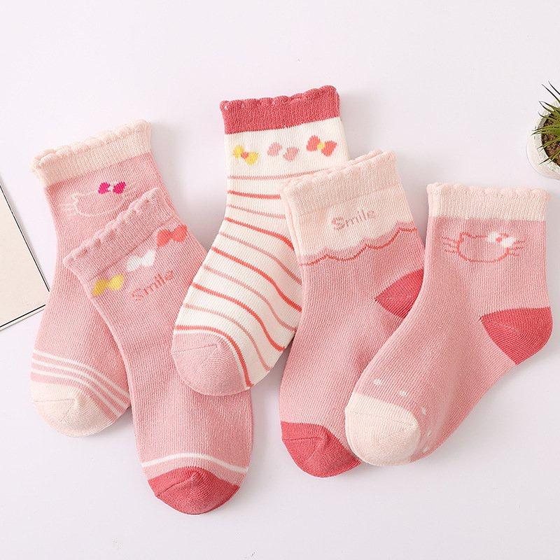 Product Introduction of Tất Vớ Trẻ Em Set 5 Đôi Siêu Xinh Cho Bé Trai Bé Gái Từ 1 - 9 Tuổi Chất Cotton Co Dãn Thời Trang ( AQL4 ) Vải Cotton 21