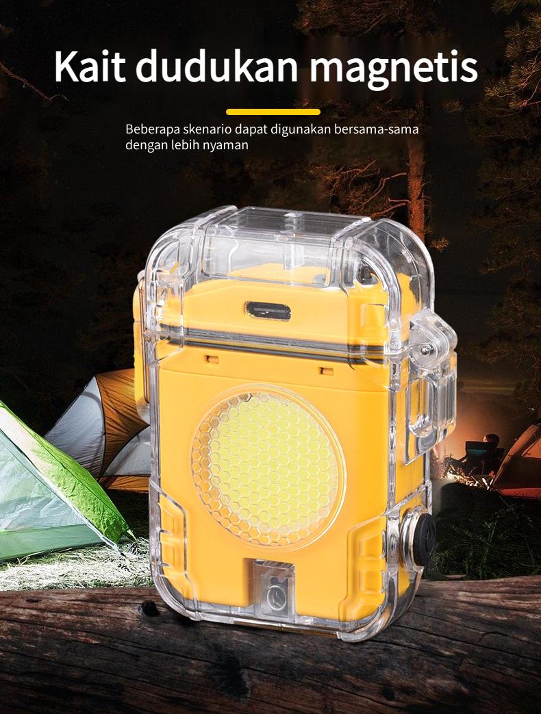 Product Introduction of <Pengiriman Lokal>Tongkol Membawa Rantai Kunci Cahaya Darurat Lampu Portabel Rechargeable Senter LED 14