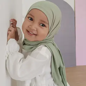 [MIMMI.ID] Nayyara kerudung anak perempuan Pashmina Bayi jilbab lucu Bahan Jersey Ity Nyaman Tebal Segitiga Instan Muslim Cocok Untuk Sekolah