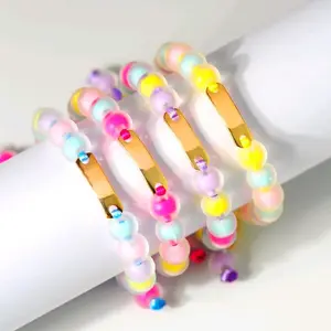 Gelang Emas Tali Candypop Plat Panjang Emas Custom Tulisan - Emas Asli - Ori Bersurat -Toko Emas Gadjah