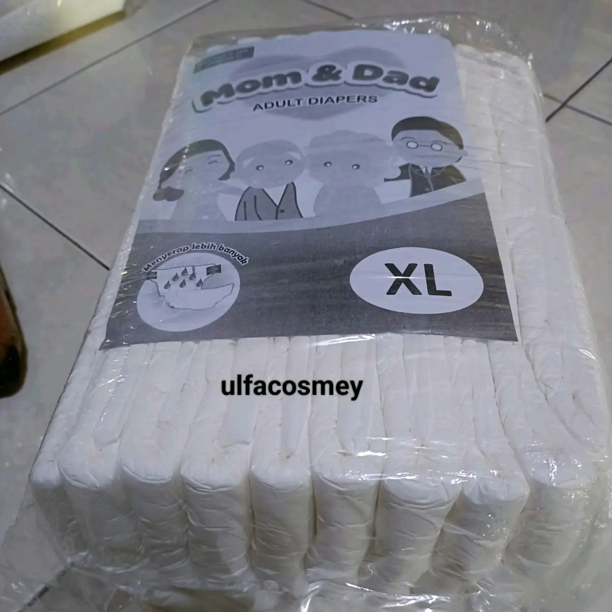 Mom & Dad Popok Dewasa Perekat ukuran M, L & XL , Popok DEWASA