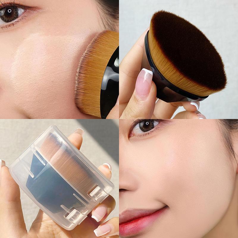 Product Introduction of 1 PCS Foundation Makeup Brushes Petal-Shaped Flat Top Kabuki Brush For  Liquid Cream Or   Cosmetics Tool 11