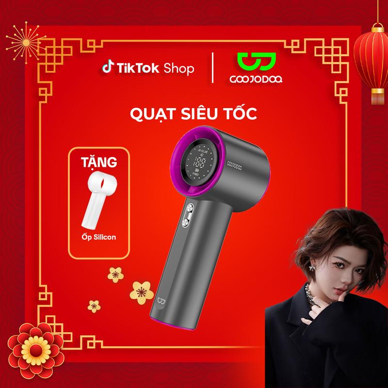 【GOOJODOQ*dauchinavlog 2024 Quạt cầm tay tốc độ cao, 100 mức gió,  màn hình kỹ thuật số, Pin 4000 MaH, Sử Dụng 2-7h(bảo hành chính hãng 06 tháng) Usb Mobile