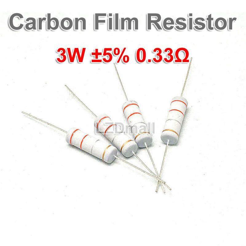 Điện trở màng carbon, 10 cái, 0,22, 0,33 ohm, 3W, 0,22R, 0,33R, 5%, Điện trở cố định, 6x17mm 4