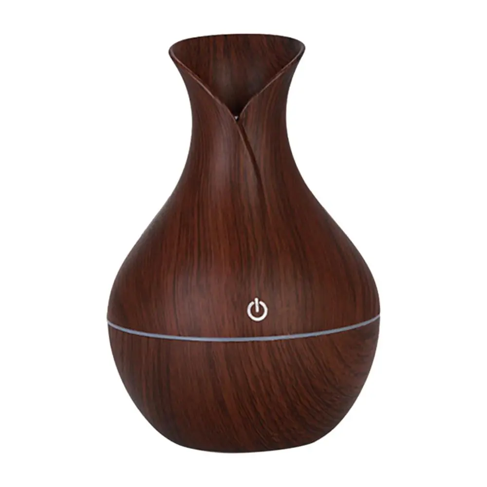 Essential Oil Diffuser Quiet 7 Color Lights Wood Grain Humidifier Cool Mist Humidifier for Yoga Baby Room SPA Office Car
