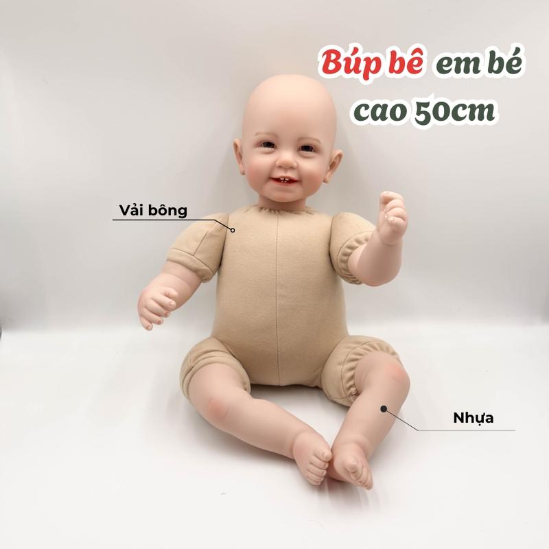 Búp bê 22in, Doll 22in NPK thân vải bông,khuôn mặt chúm chím đáng yêu Toy Đồ Chơi