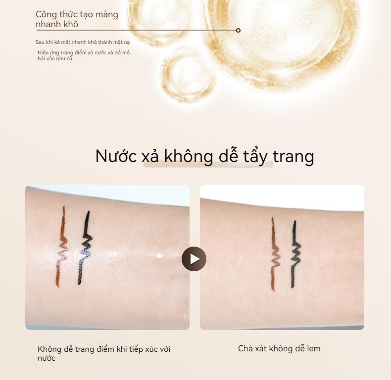 Product Introduction of [Giảm giá dịp lễ] Bút Kẻ Mắt Nữ Mới Làm Quen, Cực Mỏng, Lâu Trôi, Không Thấm Nước, Chống Nhòe, Thích Hợp Cho Lông Mi Dưới, Nhanh Khô, Không Phai Màu, Bút Phấn Mắt, Được Khuyên Dùng Cosmetic Mỹ Phẩm manhua  lashes 8