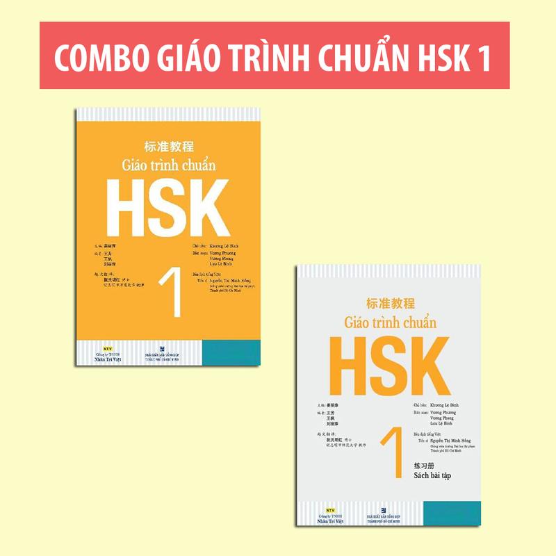 Sách - Giáo Trình Chuẩn HSK 1 Giáo Trình + Bài Tập ( Bản Đen Trắng Lẻ Tuỳ Chọn )