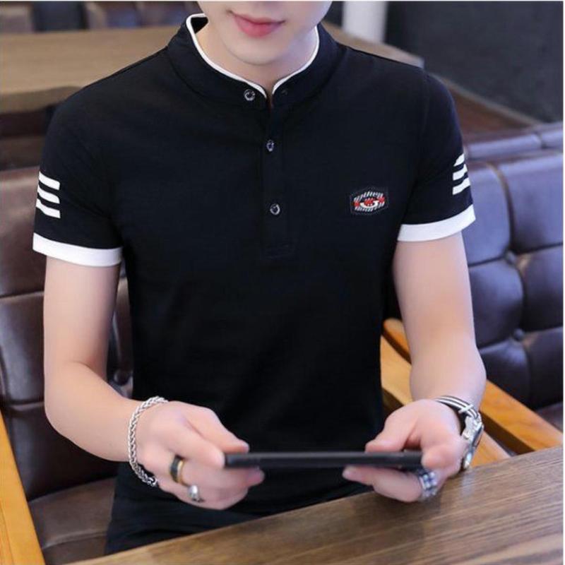Áo thun nam cổ tàu cổ trụ áo Polo nam chất vải thun mềm mại Menswear Top
