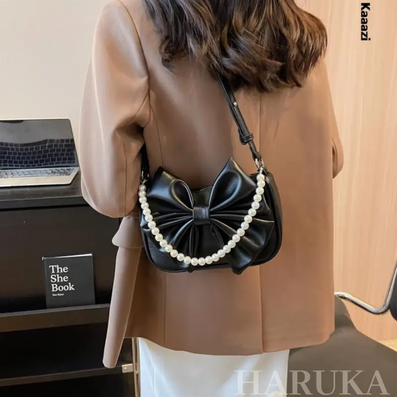 TAS SELEMPANG WANITA MUTIAARA PITA - TAS BAHU RANTAI KULIT PEARL TREN 0