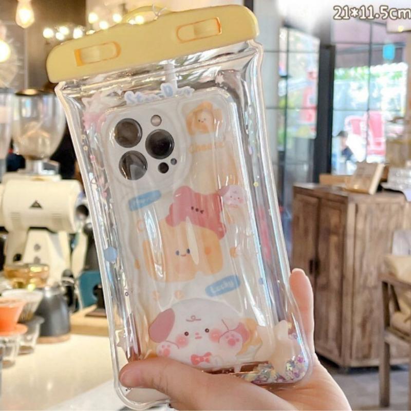 Túi bọc điện thoại chống nước viền phao nổi trên nước dùng khi đi mưa đi bơi đi du lịch nhiều hình thù 6