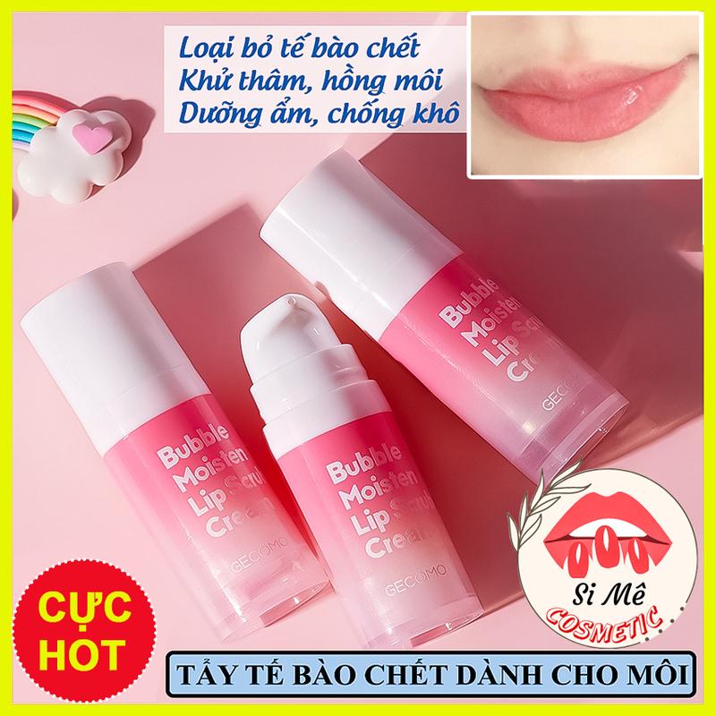 Tẩy Tế Bào Chết Môi Sủi Bọt GECOMO Bubble Moisten Lip Scrub Cream 12g – Loại Bỏ Tế Bào Da Chết Môi, Dưỡng Môi Hồng Hào, Căng Mọng