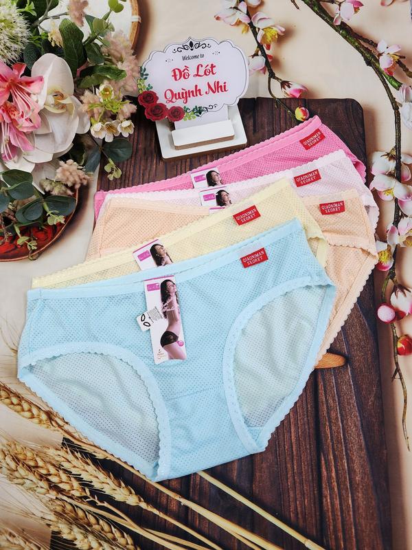 Combo 5 Và 10 Quần Lót Nữ Thông Hơi Chất Vải Mềm Mịn Co Giản Thoáng Mát Thấm Hút Mồ Hôi Size :55 - 68 KG [88653]