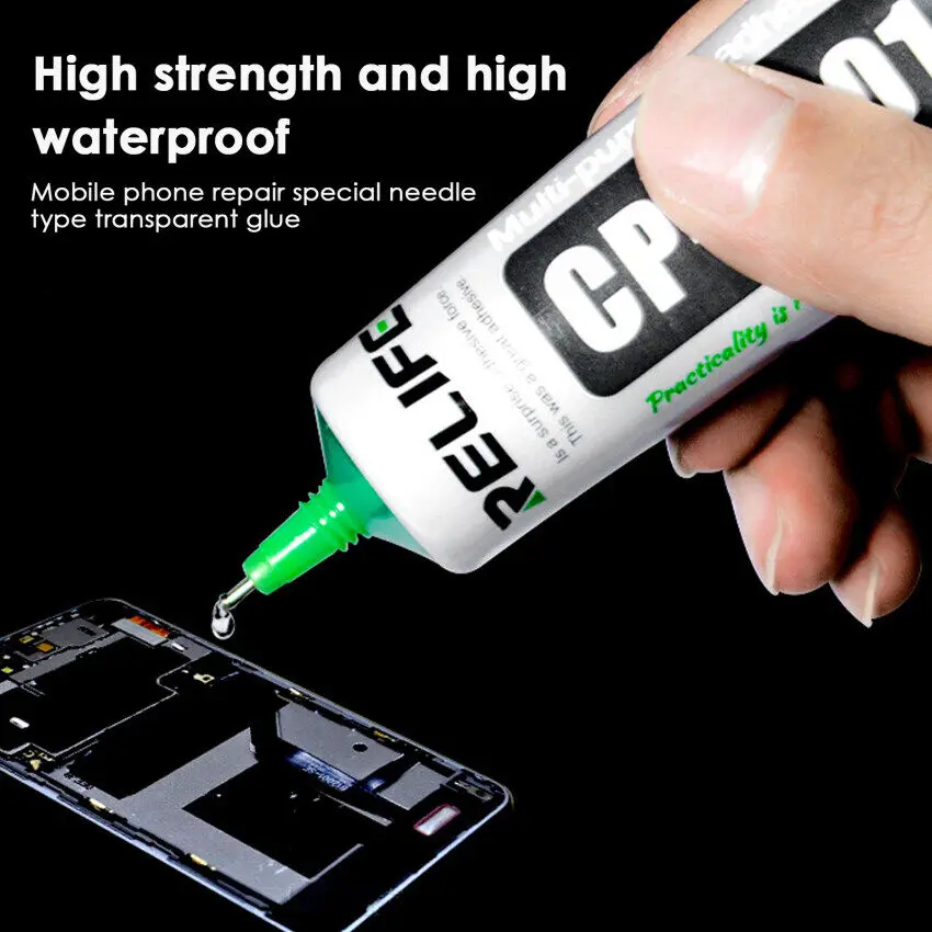 【100% Original】15ML CP-0001 CP-0002 Transparent Adhesive Transparent Liquid Glue Black for Mobile Phone Frame LCD Screen Back Cover Repair