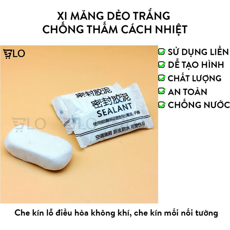 Xi Măng Dẻo Trắng Chống Thấm Cách Nhiệt Bùn Đất Sét Keo Trám Tường Nhà Lỗ Điều Hoà Đường Ống Nước