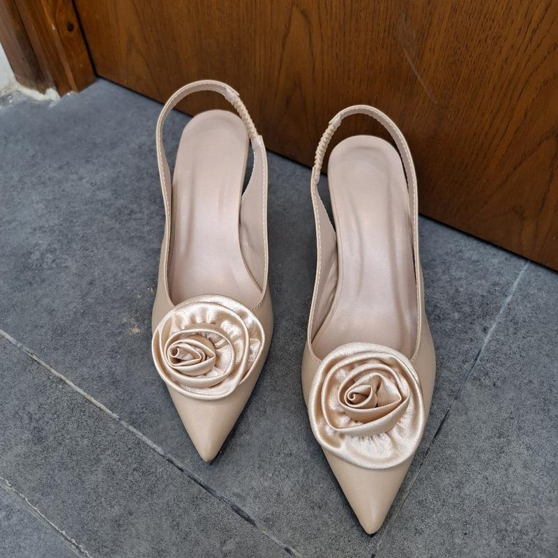 Product Introduction of Giày sục mũi nhọn cao gót 5p gắn nơ hoa màu cực xinh Dép len shoes hoa giay 7 got depnuhottrend 2023 guôcxinh caogotdinhda đẹp high red guốc quaitrong bitmui caogotnu saint laurent heels giày cao gót gấp gọn eg ngo sandal dinh 2 cưới guo c dep decao detha 4