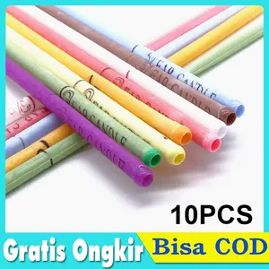 10 Pcs Ear Candle Pembersih Kotoran Telinga Obat Tinnitus Ampuh Memperbaiki Pendengaran