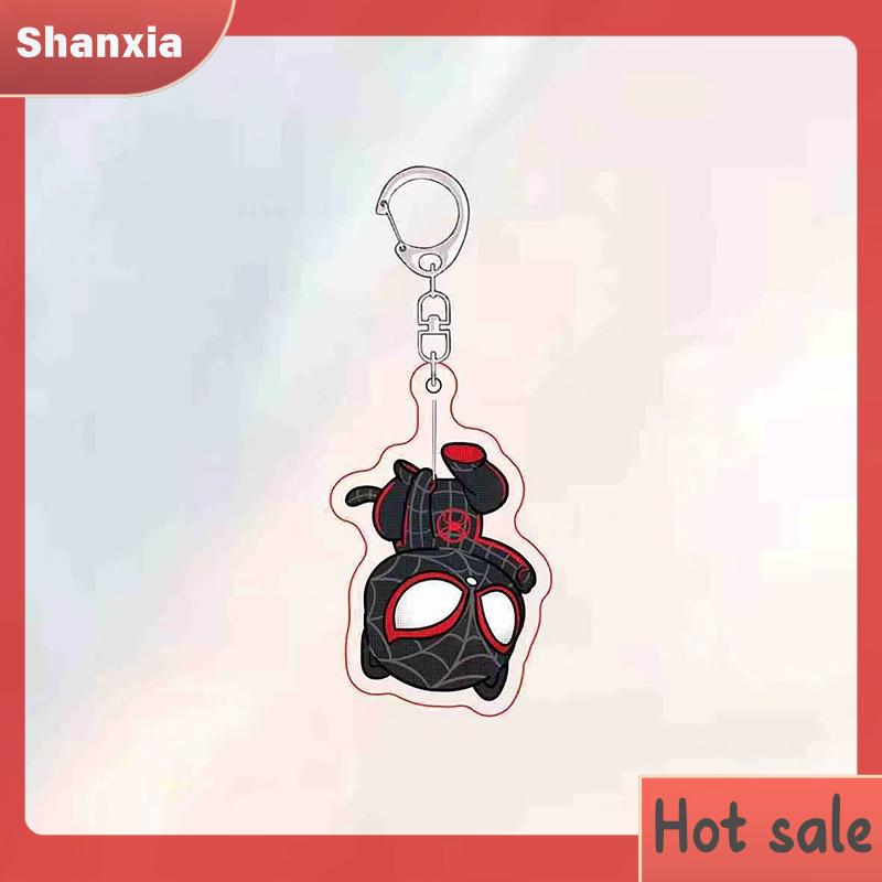 Product Introduction of Loket Rantai Kunci Spider Man Kartun, Rekaan Comel, Hadiah Mainan Beg galas Pasangan Kucing Lucu, Sesuai untuk Beg Aksesori, Rantai Kunci Loket, Hebat sebagai Hadiah Bead 19