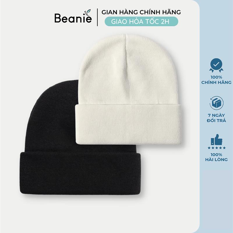 Mũ Len Trơn Vải Mịn BEANIE Phong Cách Hàn Quốc, Nón Len Unisex Nam Nữ Giá Rẻ Thời Trang Đẹp Nhiều Màu Đen, Be B017