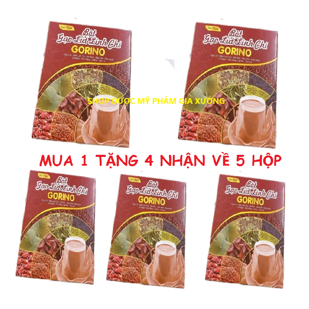 [MUA 1 TẶNG 4] Bột Gạo Lứt Linh Chi Gorino - Thơm Ngon Dễ Uống (75 Gói)
