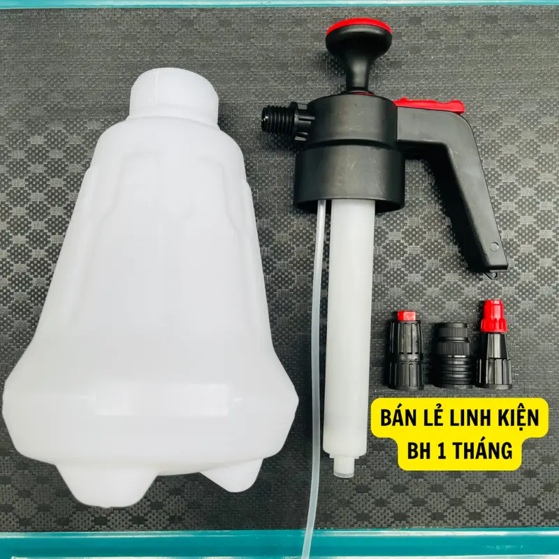 Bình Rửa Xe Bọt Tuyết Cầm Tay 2L, Rửa Xe Máy Xe Ô tô Tại Nhà (có bán từng món) 8