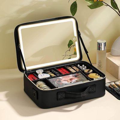 Size 37 Loại 1 Cốp Đựng Mỹ Phẩm Đồ Trang Điểm Có Gương Hộp Đựng mỹ Phẩm Xách Tay Có Gương Toàn màn hình