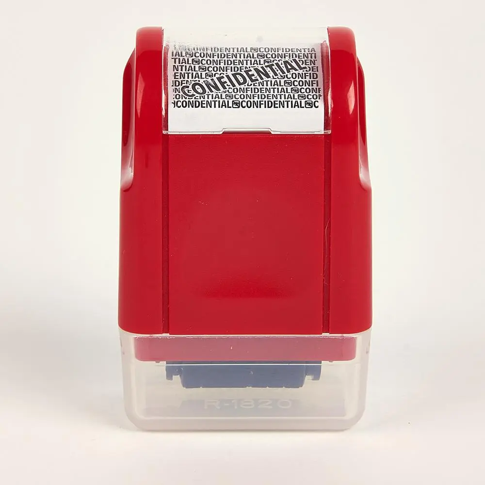 ID Identity Protection Roller Stamp, 1 Count Confidentiality Stamp, Stationery Supplies For Confidential Information