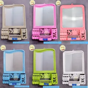 Kaca Dan Rak Sabun Kamar Mandi Miami / lucky star / Kaca Rias Gantung Dengan Rak