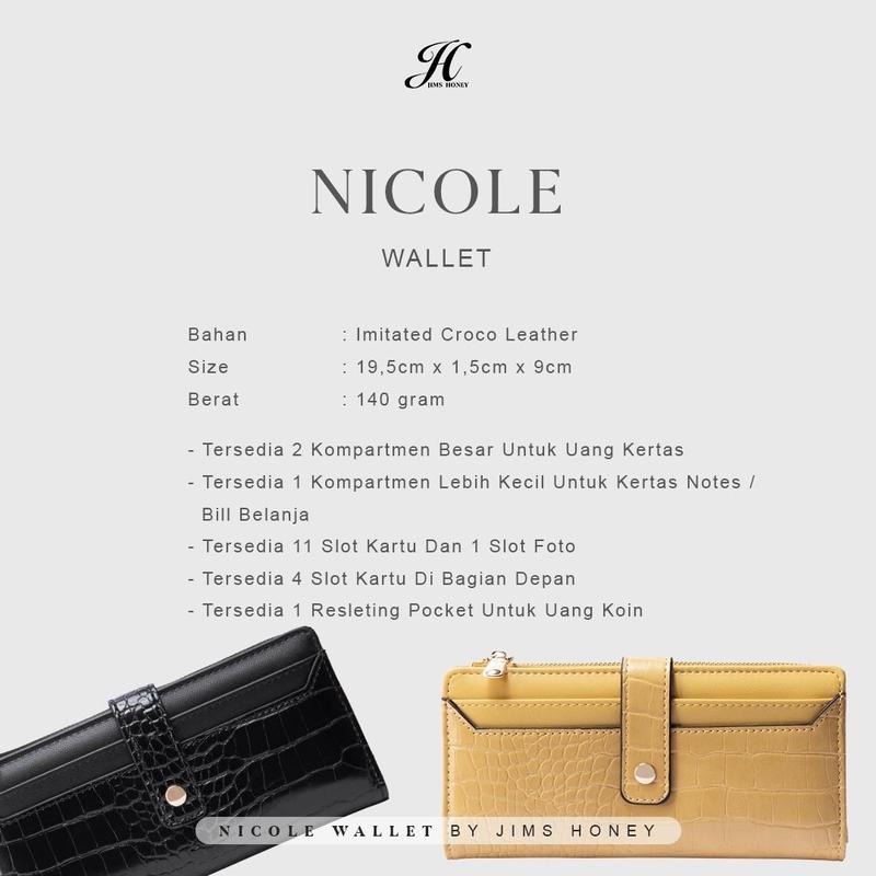 NICOLE WALLET Jims Honey Dompet Panjang Wanita Kartu 7
