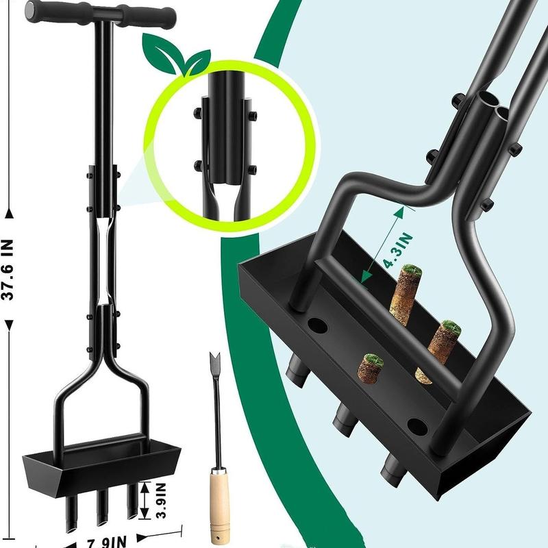 Product Introduction of Soil Ripper Fertilizer Soil Turning Device with Nails Gardening Tools Lawn Puncher Aerator Loose Soil Nail Foot 1