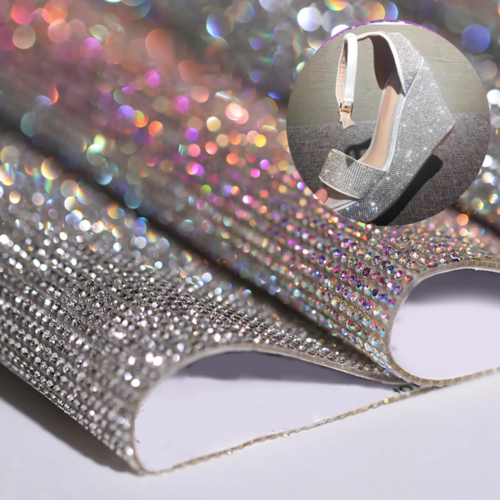 Self-Adhesive Rhinestone Sticker Fadeless Glass Clothing Decoration Car Rhinestone Sticker for Scrapbook