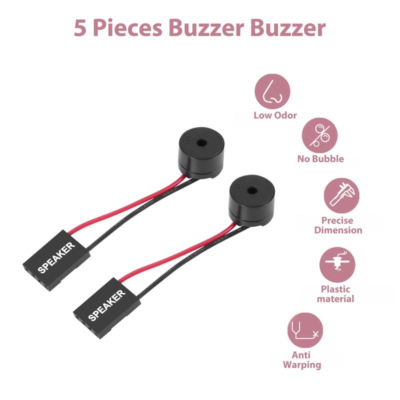 5Pcs Motherboard Speaker Buzzer PC Computer Motherboard Internal Beep Buzzer for Computer Repair 3